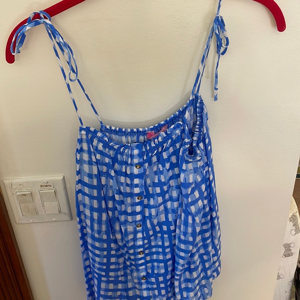 Feeling beachy tank gingham